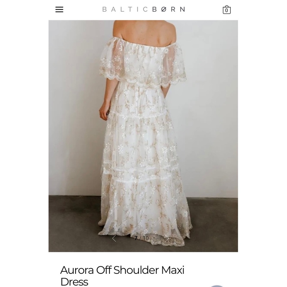 XL Baltic Born Off the shoulder Maxi Dress